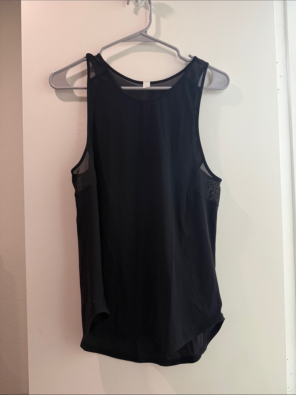 lululemon athletica Black Mesh-side Racerback Tank Top